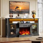 🎄2025 Christmas Sales🎅🏠Three-Sided Glass Electric Fireplace TV Stand!🔥 - Image 3