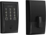 Schlage Encode Smart WiFi Deadbolt Lock for Front Door - Keyless Entry with App or Touchscreen - Works with Alexa, Hey Google, & Airbnb - Create Codes for Guests
