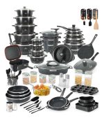 🎄2025 Christmas Sales🎅🔥（Buy 1 Get 1 Free）Cookware Set 134 Pieces Complete Kitchenware Set for Cooking‼️