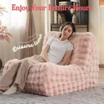 🎄2025 Christmas Sales🎅🔥Clearance sale✨Buy 1 Get 1 Free🎁Giant Oversized Fluffy Bean Bag for Fireside, Big Bean Bag Lounger Floor Chair for Home - Image 5