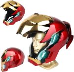 🔥 Iron-Man MK 50 1:1 Wearable Helmet - Voice, Touch, and RC with LED Eyes, Realistic Sound Effects, Movable Back and Ear Panels, Perfect for Cosplay and Collectible Figures for Adults and Teens - Image 2