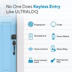 ULTRALOQ U-Bolt Pro WiFi Smart Lock with Door Sensor, 8-in-1 Keyless Entry Door Lock with Fingerprint ID, App Remote Control, Built-in WiFi Keypad Deadbolt, Auto Unlock, IP65 Waterproof, Easy Install - Image 10