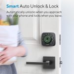 ULTRALOQ U-Bolt Pro WiFi Smart Lock with Door Sensor, 8-in-1 Keyless Entry Door Lock with Fingerprint ID, App Remote Control, Built-in WiFi Keypad Deadbolt, Auto Unlock, IP65 Waterproof, Easy Install - Image 3