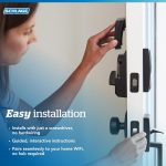 Schlage Encode Smart WiFi Deadbolt Lock for Front Door - Keyless Entry with App or Touchscreen - Works with Alexa, Hey Google, & Airbnb - Create Codes for Guests - Image 7