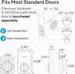 ULTRALOQ U-Bolt Pro WiFi Smart Lock with Door Sensor, 8-in-1 Keyless Entry Door Lock with Fingerprint ID, App Remote Control, Built-in WiFi Keypad Deadbolt, Auto Unlock, IP65 Waterproof, Easy Install - Image 4