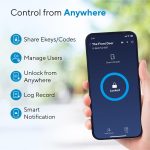 ULTRALOQ U-Bolt Pro WiFi Smart Lock with Door Sensor, 8-in-1 Keyless Entry Door Lock with Fingerprint ID, App Remote Control, Built-in WiFi Keypad Deadbolt, Auto Unlock, IP65 Waterproof, Easy Install - Image 9