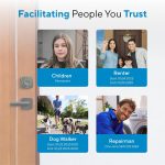 ULTRALOQ U-Bolt Pro WiFi Smart Lock with Door Sensor, 8-in-1 Keyless Entry Door Lock with Fingerprint ID, App Remote Control, Built-in WiFi Keypad Deadbolt, Auto Unlock, IP65 Waterproof, Easy Install - Image 6