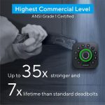 ULTRALOQ U-Bolt Pro WiFi Smart Lock with Door Sensor, 8-in-1 Keyless Entry Door Lock with Fingerprint ID, App Remote Control, Built-in WiFi Keypad Deadbolt, Auto Unlock, IP65 Waterproof, Easy Install - Image 8