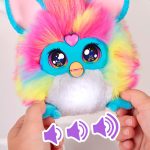 FURBY DJ Interactive Toy, Super Snuggly Rainbow Electronic Plush with Music, Lights, Motion, & Games, Speaks English & Furbish, 32in Long, Ages 6+ - Image 6