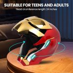 🔥 Iron-Man MK 50 1:1 Wearable Helmet - Voice, Touch, and RC with LED Eyes, Realistic Sound Effects, Movable Back and Ear Panels, Perfect for Cosplay and Collectible Figures for Adults and Teens - Image 4