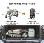 🎄2025 Christmas Sales🎅✨️W1 Pro Carry Wagon 200L - Large Capacity Utility Wagon for Shopping, Sports, Camping，Garden，Grocery - Image 6