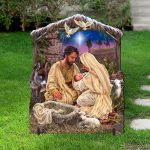 Jesus is Lord Outdoor Décor - Yard, Porch, Garden, and Indoor Home Décor Handcrafted in USA by Gelsinger - Nativity Holiday Décor