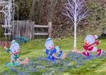 Disney Holiday Ice Skating Scene Outdoor Set Decoration 7 Pieces - Image 5